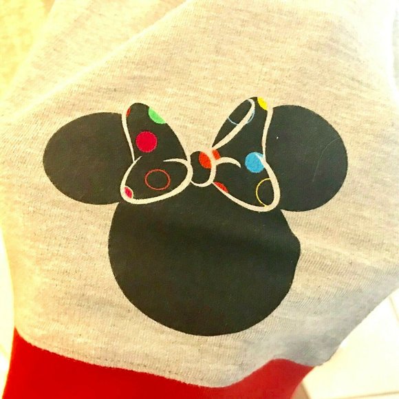 Disney Parks Boutique Minnie Mouse Shirt Dots Size 1X Disneyana Long Sleeve Tee - Picture 3 of 13